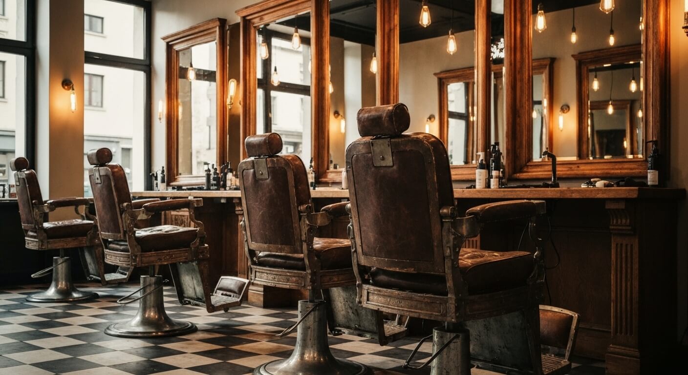 Barber knipt klant met precisie