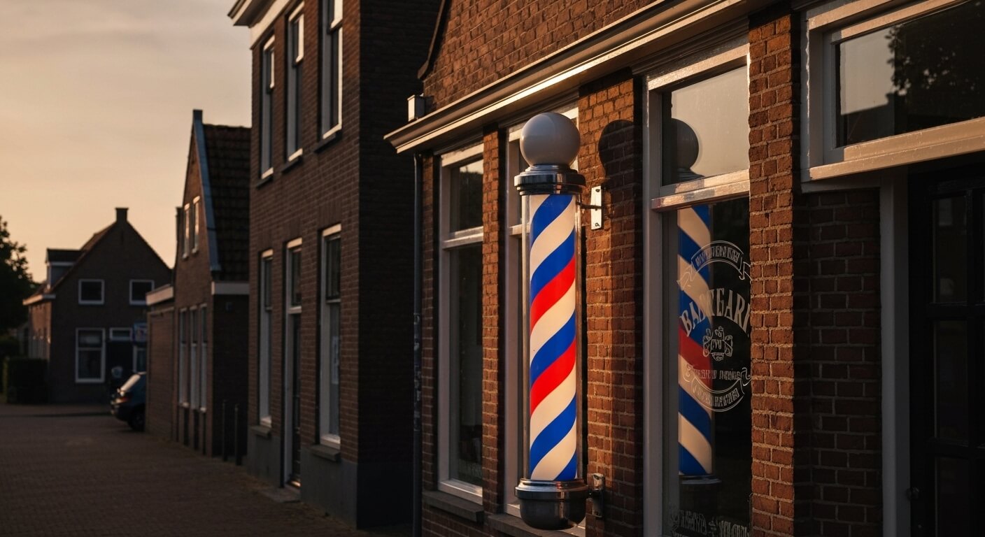Klassiek barbershop interieur Amsterdam